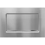 Pulsador serie Sigma10 de Geberit. Descarga interrumpible, cromado cepillado/brillante/cepillado